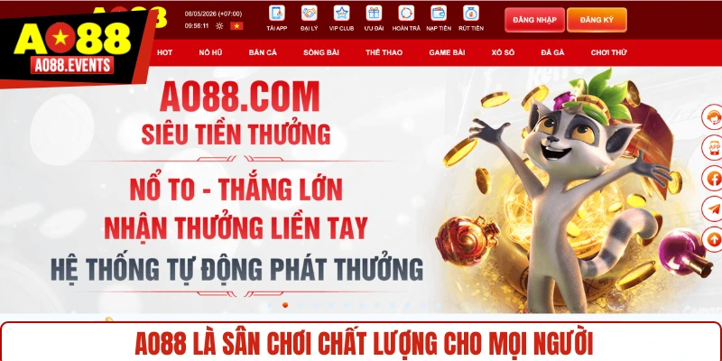 AO88 là sân chơi chất lượng cho mọi người