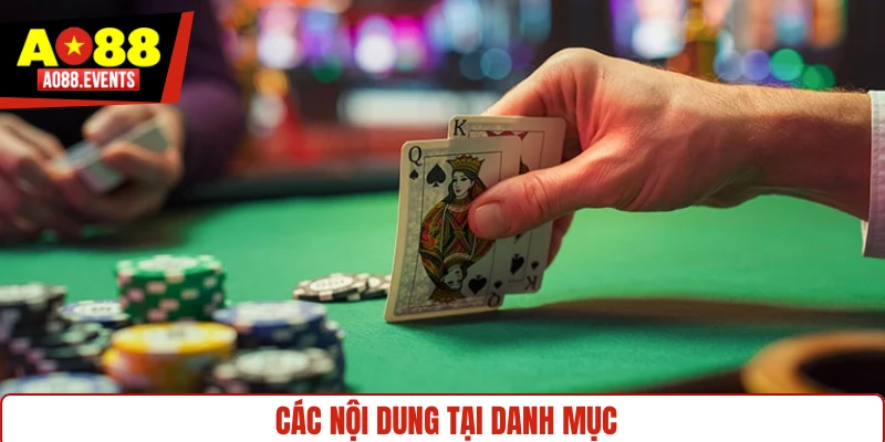 Các nội dung tại danh mục
