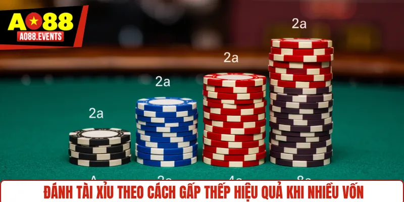 Đánh Tài Xỉu theo cách gấp thếp hiệu quả khi nhiều vốn